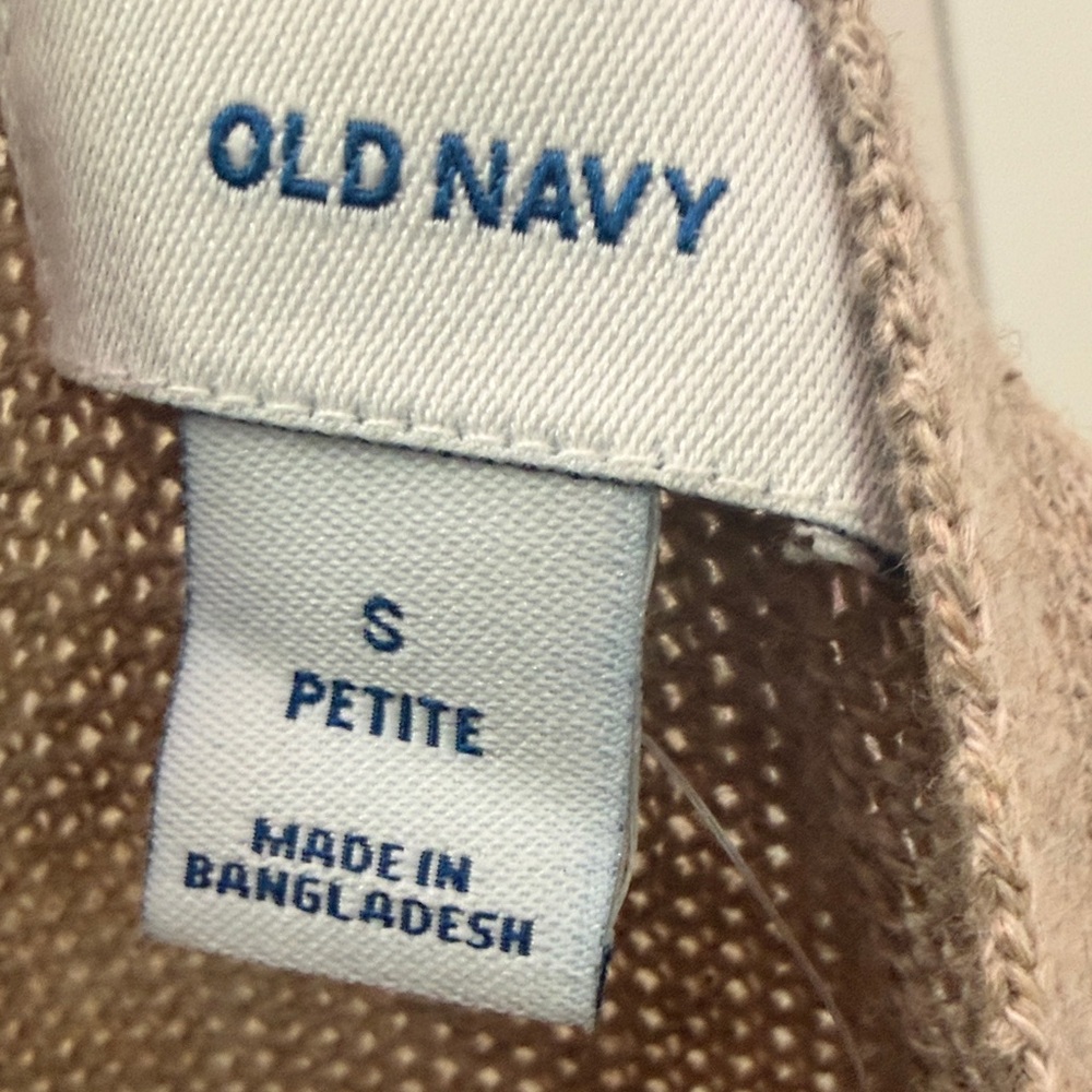 NWT Old Navy Women's Ling Open Front Duster/ Cardigan Soft Beige S petite - Picture 2 of 8